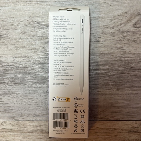 Targus - Antimicrobial Active Stylus for iPad - White Brand New - Picture 4 of 16